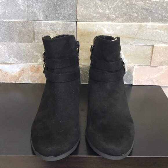 Charter Club Womens Jaimee Microsuede Strapped Booties - Picture 3 of 6